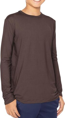 STRETCH IS COMFORT Boy's Oh So Soft Long Sleeve Top Crew Neck | 4-16 in Saudi Arabia