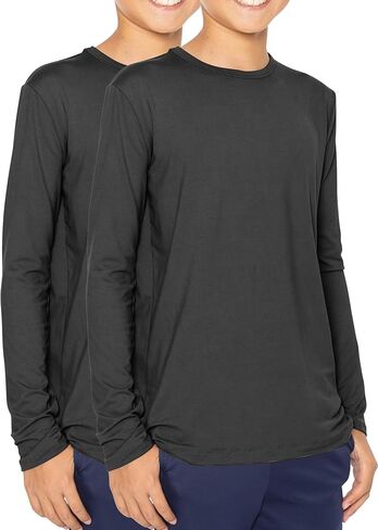 STRETCH IS COMFORT Boy's Oh So Soft Long Sleeve Top Crew Neck | 4-16 in Saudi Arabia