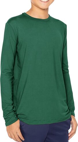 STRETCH IS COMFORT Boy's Oh So Soft Long Sleeve Top Crew Neck | 4-16 in Saudi Arabia
