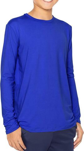 STRETCH IS COMFORT Boy's Oh So Soft Long Sleeve Top Crew Neck | 4-16 in Saudi Arabia