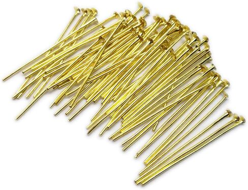 200pcs Silver Plated Head Pins 21GA 1.5"/35mm ~Jewelry Making~ in Saudi Arabia