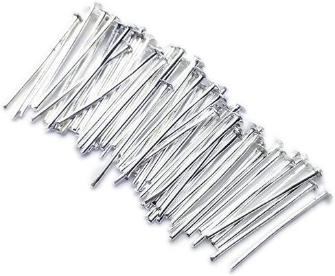 200pcs Silver Plated Head Pins 21GA 1.5"/35mm ~Jewelry Making~ in Saudi Arabia