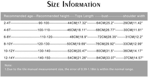 Girl's Graphic Print Tee Shirt Round Neck Short Sleeve T Shirts Summer Cute Trendy Tops All Holidays Birthdays T-Shirts 3-12 Years Black in Saudi Arabia
