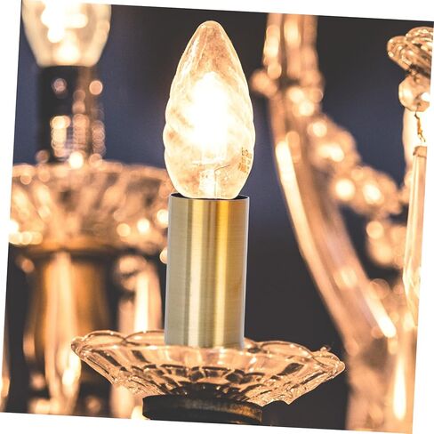 10-Piece Crystal Chandelier Candle Holder Sleeves Elegant Lamp Base Covers for Home Decor Iron Lamp Tube Suitable for Candle Lights in Saudi Arabia