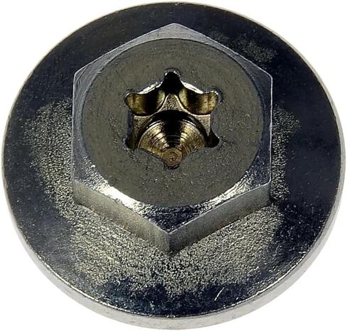 KarParts360 For GMC Sierra 2020 21 22 23 2024 Engine Oil Drain Plug | Steel/Rubber Material | Silver/Blue | 8.8 Bolt Grade | Conventional Drain Method | Gasket Type | Replacement For 55577568 in Saudi Arabia