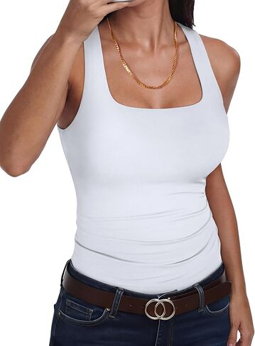 ANRABESS Womens Double Lined Tank Top Racerback Basic Shirts Summer Fashion Clothing 2026 in Saudi Arabia