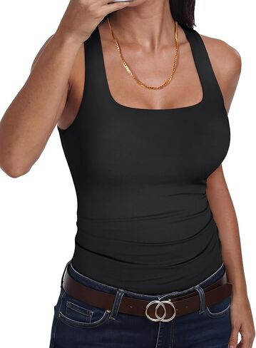 ANRABESS Womens Double Lined Tank Top Racerback Basic Shirts Summer Fashion Clothing 2026 in Saudi Arabia