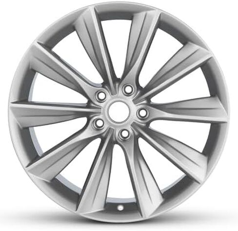 New 20x9.5 inch OEM Direct Replacement Aluminum Wheel for 2016-2024 Tesla Model X 5-120mm Silver 20 in Rim 102724500A in Saudi Arabia
