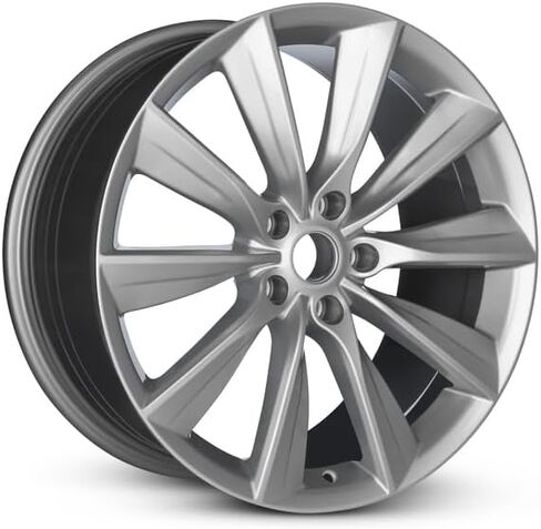 New 20x9.5 inch OEM Direct Replacement Aluminum Wheel for 2016-2024 Tesla Model X 5-120mm Silver 20 in Rim 102724500A in Saudi Arabia