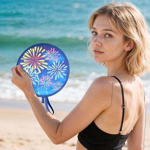 SHENLIU 32 PCS Foldable Cooling Fans, Japanese Foldable Fan Handheld Colorful Floral Round Fans Round Folding Flying Disc for Women Man Daily Use Festival Wedding Party Favors Decorations, 8 Pattern in Saudi Arabia
