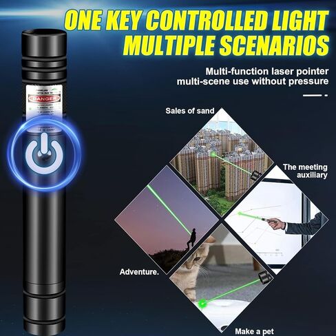 LUEIIN Long Range Laser Pointer, Rechargeable Green Laser Pointer High Power for Presentations in Saudi Arabia
