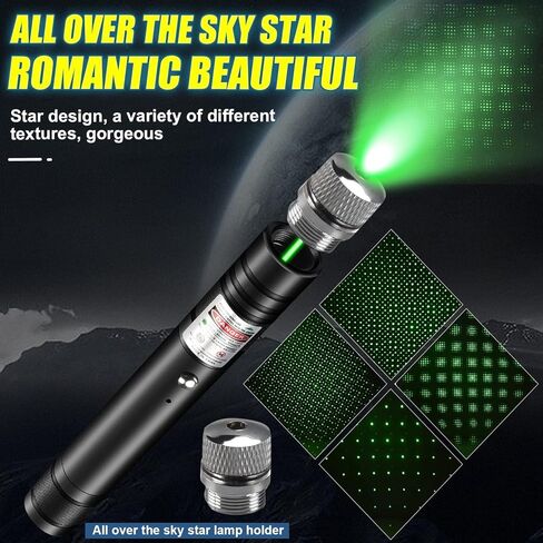 LUEIIN Long Range Laser Pointer, Rechargeable Green Laser Pointer High Power for Presentations in Saudi Arabia