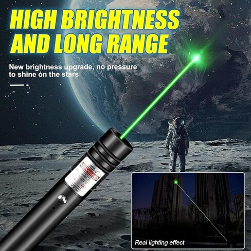 LUEIIN Long Range Laser Pointer, Rechargeable Green Laser Pointer High Power for Presentations in Saudi Arabia