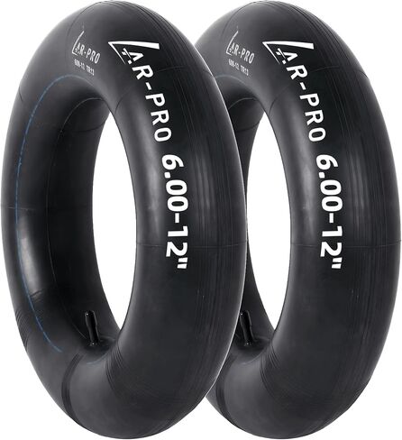 AR-PRO 6-12 (6.00-12) Heavy Duty Inner Tube with TR13 Offset Straight Valve Stem – Lawn Tractor, Trailer, Golf Cart, Utility Cart Replacement Tire Tube – 2 Pack in Saudi Arabia