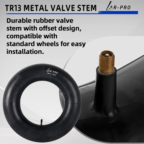 AR-PRO 6-12 (6.00-12) Heavy Duty Inner Tube with TR13 Offset Straight Valve Stem – Lawn Tractor, Trailer, Golf Cart, Utility Cart Replacement Tire Tube – 2 Pack in Saudi Arabia