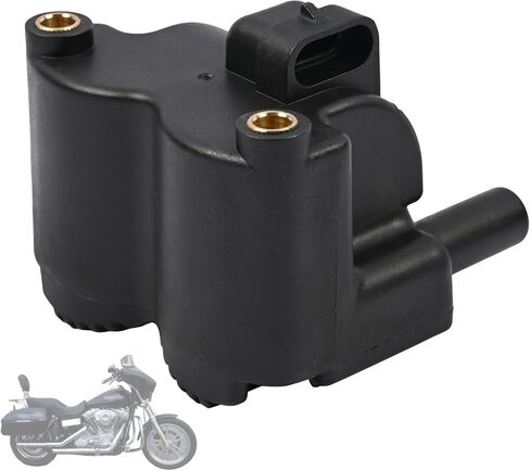 ملف إشعال حريق واحد 4Pin متوافق مع Harley Davidson Softail Dyna Touring 2001 2002 2003 2004 2005 2006 استبدال 31743-01 210538، 3 أوم in Saudi Arabia