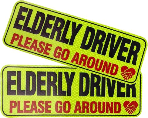 2PCS Delivery Vehicle Car Sticker, Reflective Delivery Driver Safety Warning Signs for Cars Door and Bumper, Self Adhesive Frequent Stops Sticker for Drivers,Car Accessories (Style A-Adhesive) in Saudi Arabia