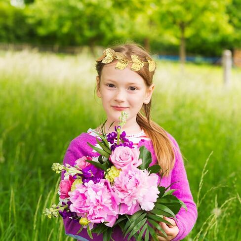 عصابة رأس من أوراق الشجر اليونانية، عصابة رأس من أوراق الغار الروماني، إكليل ذهبي، تاج رأس يوناني، زي الآلهة للنساء والرجال، ملحقات تزيين حفلات الهالوين، عبوة من قطعتين in Kuwait