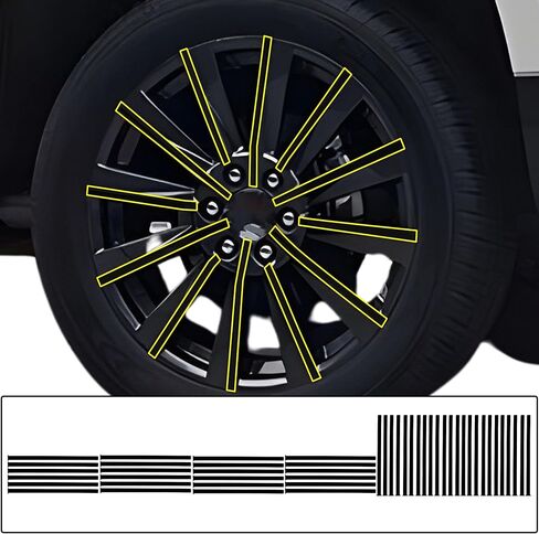 BOGAR TECH DESIGNS for Lexus GX 2024-2026 Wheel Rim Chrome Delete – Precut Vinyl Trim Overlay, Gloss Black Blackout Look in Saudi Arabia