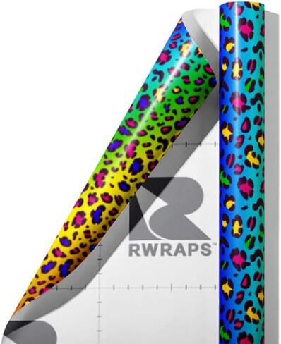 لفافة ورق فيلم الفينيل اللامعة بألوان قوس قزح من Rwraps مقاس 59 بوصة × 6 بوصة من الفينيل للسيارة in Saudi Arabia