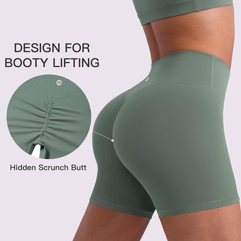 نسائي شورتات راكب الدراجة تجريب 2.5 " /4" / 6" عالي الخصر بدون درز أمامي يوغا مخفي قطبان ركض الصيف نادي رياضي قصير in Kuwait