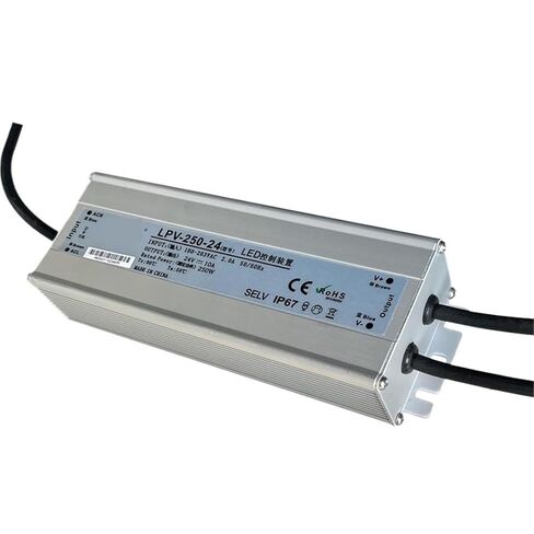 1pcs IP67 LPV 200W 250W 300W Outdoor Waterproof Switch Power Supply 180-2630VAC to 12V 24V DC LED Outdoor Transformer(LPV-250-12V 20A) in Saudi Arabia