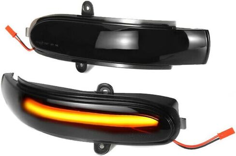 Riloer Flowing Sequential Blinker Flashing Light LED Dynamic Side Mirror Turn Signal Light Flasher Compatible with Mercedes-Benz C-Class W203 CL203 2001-2007 in Saudi Arabia