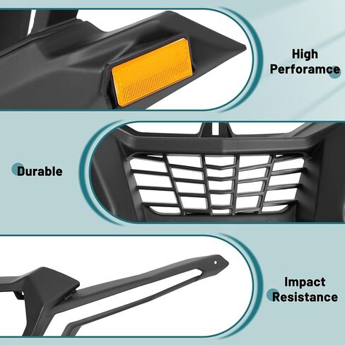 UTV Front Bumper Fascia Compatible with 2017-2024 Can-Am Traxter Maverick X3 Max Turbo R RR DS RS DPS 900 1000R Replacement For 705009508 Plastic(PP) Textured in Saudi Arabia