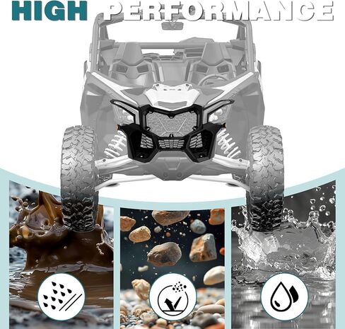 UTV Front Bumper Fascia Compatible with 2017-2024 Can-Am Traxter Maverick X3 Max Turbo R RR DS RS DPS 900 1000R Replacement For 705009508 Plastic(PP) Textured in Saudi Arabia