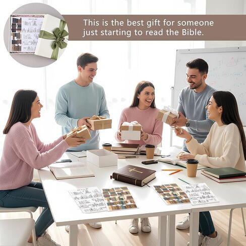 48 قطعة من ملصقات الكتاب المقدس من Frienda، تتبع قراءة الكتاب المقدس، نمطان تحب قراءة رف الكتب المسيحية، هدايا لقراء صفحة التلوين لبدء رحلة القراءة الأعمق في محبي الكتب المسيحية in Kuwait