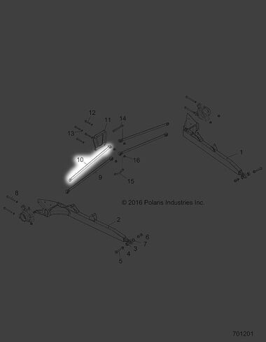 Radius Rod CL SLV Assembly 1543377-385 Polaris OEM in Saudi Arabia