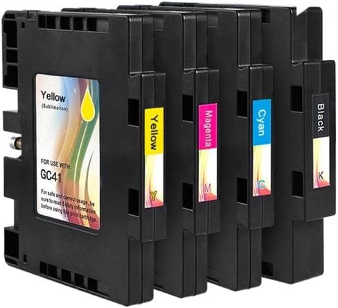 4 عبوات خرطوشة حبر GC41 متوافقة مع IPSiO SG3100 SG2100 SG2010 SG3110 SG2010L SG3110DN لـ GC-41 in Saudi Arabia