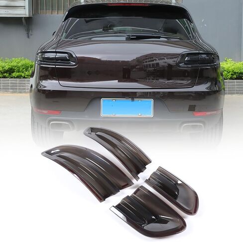TOYCIDFG Tail Light Tinted Cover Trim Transparent Compatible with Porsche Macan 2014-2017 Car Lamp Back Light Brake Light Cover Accessories in Saudi Arabia