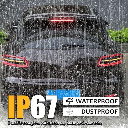 TOYCIDFG Tail Light Tinted Cover Trim Transparent Compatible with Porsche Macan 2014-2017 Car Lamp Back Light Brake Light Cover Accessories in Saudi Arabia
