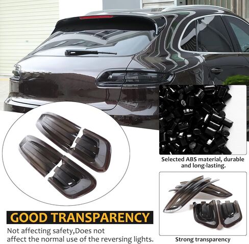 TOYCIDFG Tail Light Tinted Cover Trim Transparent Compatible with Porsche Macan 2014-2017 Car Lamp Back Light Brake Light Cover Accessories in Saudi Arabia