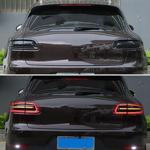 TOYCIDFG Tail Light Tinted Cover Trim Transparent Compatible with Porsche Macan 2014-2017 Car Lamp Back Light Brake Light Cover Accessories in Saudi Arabia