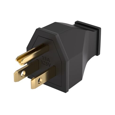 1 قطعة تمديد الحبل ينتهي الكهربائية استبدال موصل NEMA 5-15R 15A 125 فولت قذيفة سوداء 2 القطب 3 سلك التأريض الإناث الكهربائية استبدال المكونات in Kuwait