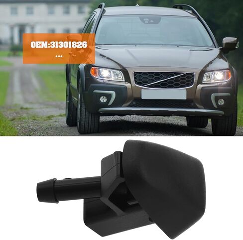 2 قطعة فوهة غسالة الزجاج الأمامي 31301826 متوافقة مع فولفو V70 XC70 S80 in Kuwait
