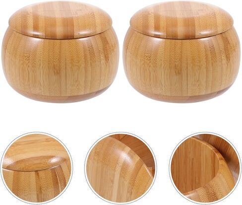 VOSAREA Go Chess Game Pieces Bowl Jujube Wood Bowls Weiqi Game Stones Container Holder for Classic Strategy Go Board Game Supplies in Saudi Arabia
