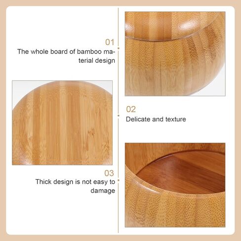 VOSAREA Go Chess Game Pieces Bowl Jujube Wood Bowls Weiqi Game Stones Container Holder for Classic Strategy Go Board Game Supplies in Saudi Arabia