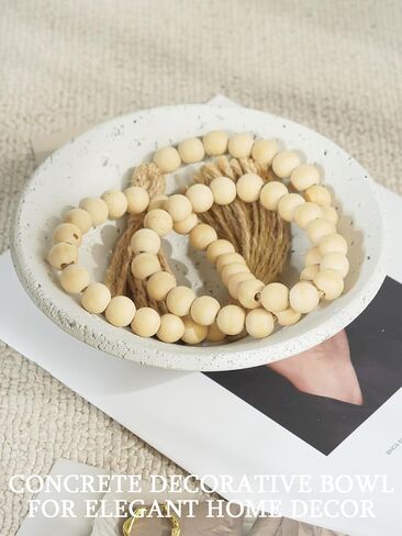 وعاء فاكهة خرساني مزخرف لعداد المطبخ، وعاء مفاتيح حديث للمدخل، وعاء حلوى صغير، ديكور غرفة طاولة القهوة (رمادي فاتح، 7 بوصات) in Kuwait