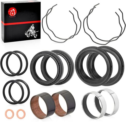 Fork Bushing Dust Oil Seals Kit Compatible with Honda Shadow 750 VT750 C/CD/CD2/CDA/CDB/CDC/CDD 1998-2003 Shadow 1100 VT1100 C2 2000-2007 in Saudi Arabia
