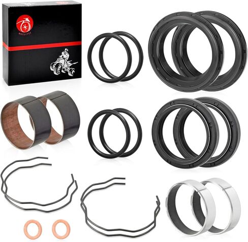 Fork Bushing Dust Oil Seals Kit Compatible with Honda Shadow 750 VT750 C/CD/CD2/CDA/CDB/CDC/CDD 1998-2003 Shadow 1100 VT1100 C2 2000-2007 in Saudi Arabia