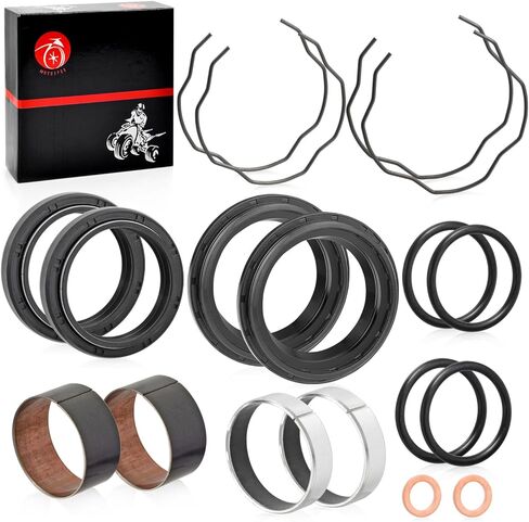 Fork Bushing Dust Oil Seals Kit Compatible with Honda Shadow 750 VT750 C/CD/CD2/CDA/CDB/CDC/CDD 1998-2003 Shadow 1100 VT1100 C2 2000-2007 in Saudi Arabia