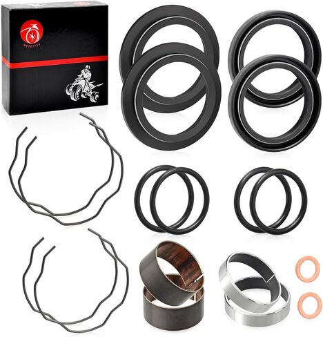 Fork Bushing Dust Oil Seals Kit Compatible with Honda Shadow 750 VT750 C/CD/CD2/CDA/CDB/CDC/CDD 1998-2003 Shadow 1100 VT1100 C2 2000-2007 in Saudi Arabia