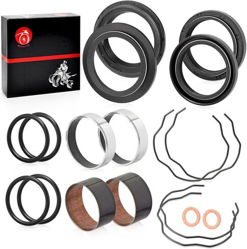Fork Bushing Dust Oil Seals Kit Compatible with Honda Shadow 750 VT750 C/CD/CD2/CDA/CDB/CDC/CDD 1998-2003 Shadow 1100 VT1100 C2 2000-2007 in Saudi Arabia