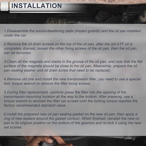 Engine Transmission Filter Gasket Kit for Dodge Intrepid 2001-2004 Durable Automatic Transmission Filter Kit No.04796730AB Metal 1 Set in Saudi Arabia