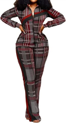 CCIGO Women's 2 Piece Outfits Sweatsuits Zip-up Hoodie Casual leopard Print Patchwork Jogger Tracksuit Set with Pockets in Saudi Arabia