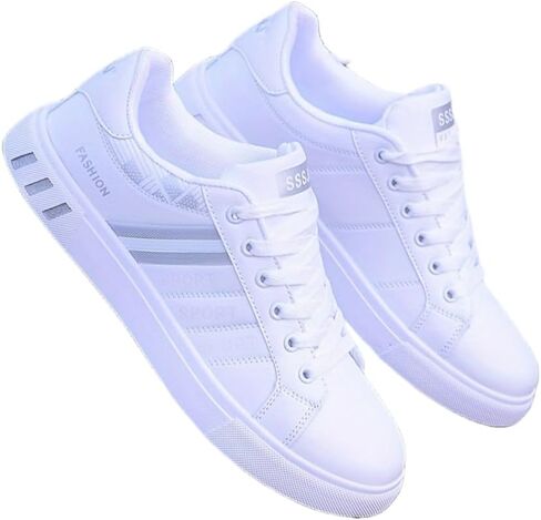 Men's Trendy Street Style Low Top Skateboard Shoes, Comfy Non Slip Lace Up Durable Sneakers for Men's Outdoor Activities in Kuwait