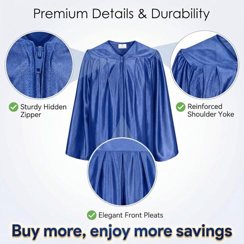 طقم 4 قطع من فساتين التخرج لرياض الأطفال مع شرابة سنة وشهادة للأطفال من الجنسين في مرحلة ما قبل المدرسة in Kuwait